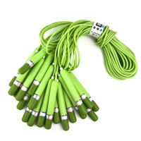 Скакалка дитяча з пластмасовими ручками SNS TS-6086-Green 10 шт в упаковці, код: 50037-SNS