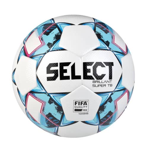 М"яч футбольний Select Brillant Super TB (FIFA Quality Pro) №5, біло-блакитний, код: 5703543267507