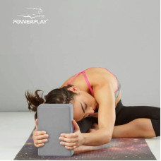 Блок для йоги PowerPlay Yoga Brick EVA сірий, 2шт, код: PP_4006_Grey_2in