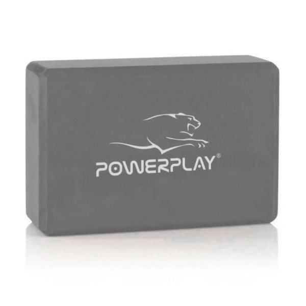 Блок для йоги PowerPlay Yoga Brick EVA сірий, 2шт, код: PP_4006_Grey_2in