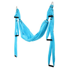 Гамак для йоги Antigravity Yoga Zelart 2340x1340 мм, блакитний, код: FI-5453-S52