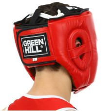 Шолом боксерський в мексиканському стилі шкіра GreenHill M, червоний, код: BO-0575_MR
