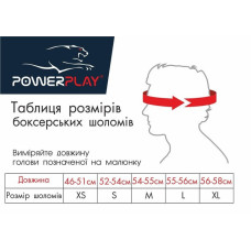 Боксерський шолом тренувальний PowerPlay L, чорний-білий, код: PP_3048_L_Bl/White