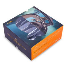 Маска для снорклинга з двома трубками FitGo HJKB L-XL, чорний, код: K-2_LXLBK
