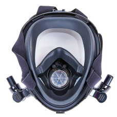Маска для снорклинга з двома трубками FitGo HJKB L-XL, чорний, код: K-2_LXLBK