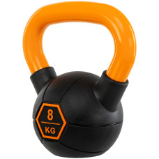 Гиря тренувальна цільна гумова LiveUp Urethane Competition Kettlebell 8кг, -помаранчевий, код: UAZE5336-8