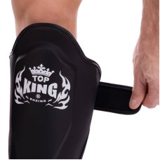 Захист гомілки та стопи для єдиноборств Top King Pro L чорний, код: TKSGP-SL_LBK-S52
