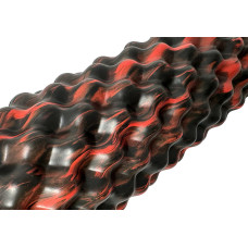 Масажний ролик EasyFit Bubbles 45 см Чорний-червоний, код: EF-2063-EF