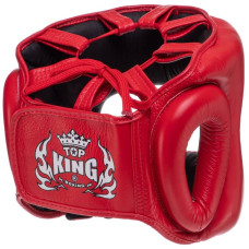 Шолом боксерський з бампером шкіряним Top King Pro Training S червоний, код: TKHGPT-OC_SR-S52