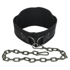 Пояс для обтяжень Ezous Dip Belt Soft Strap 800х160 мм, чорний, код: N-03