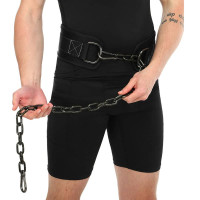 Пояс для обтяжень Ezous Dip Belt Soft Strap 800х160 мм, чорний, код: N-03