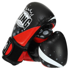 Рукавички боксерські Top King 14 унції, чорний-червоний, код: TOP-0512_14R