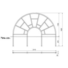 Ліана InterAtletika 2210х50х1150 мм, код: SE705-SM