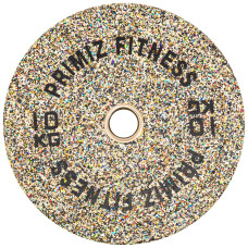 Бамперні диски із структурної гуми Record Bumper Plates 51мм, 10кг, сірий, код: TA-4787-10