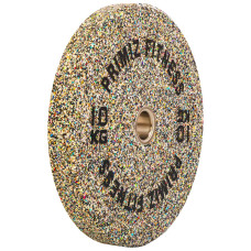 Бамперні диски із структурної гуми Record Bumper Plates 51мм, 10кг, сірий, код: TA-4787-10