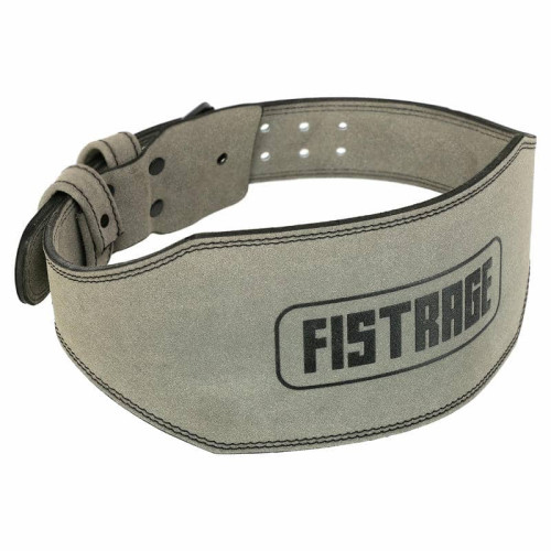 Пояс атлетичний шкіряний Fistrage M, ширина-15см, сірий, код: VL-4374_M