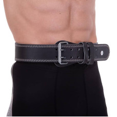 Пояс атлетичний шкіряний Zelart ширина 10см XL чорний, код: SB-165085_XL