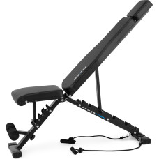 Складана регульована лавка для тренувань Gymtek XL500 з еспандерами, код: 5905884427019