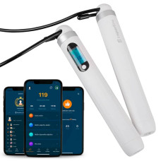 Розумна скакалка з bluetooth Insportline Jumpsmart, білий, код: 23511-1-EI
