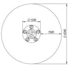 Пісочний столик InterAtletika Мухомор 1198х1153х520 мм, код: TE313-SM