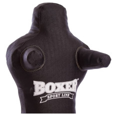 Манекен тренувальний Boxer для єдиноборств, висота 150 см, чорний, код: 1021-01-S52