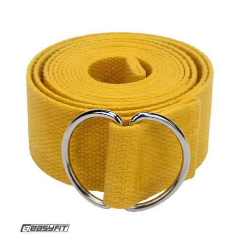 Ремінь для йоги EasyFit жовтий, код: EF-1830-Y