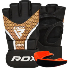 Рукавиці для ММА RDX Aura Plus T-17 XL, чорний-золотий, код: GGR-T17BGL-XL+