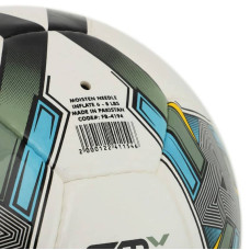 М"яч футбольний Soccermax №5 PU, білий-сірий, код: FB-4194-S52