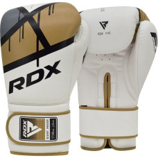 Боксерські рукавиці RDX F7 Ego 14 унцій, білий-золотий, код: BGR-F7GL-14oz