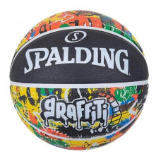 М"яч баскетбольний Spalding Graffiti Ball №7, чорний, код: 689344405902