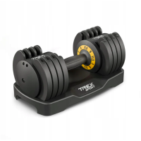 Гантель розбірна регульована Trex Sport 2-11,5кг чорний, код: 5902308234673
