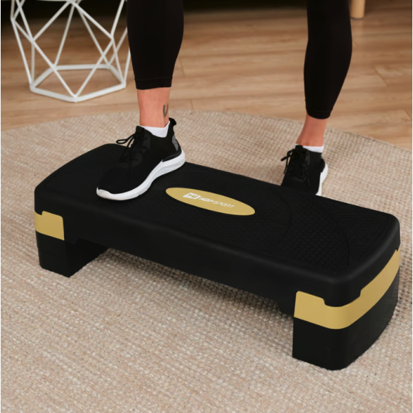 Степ платформа Hop-Sport HS-PP033AS чорно-золота, код: 5902308235335