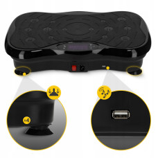Віброплатформа для тренувань 4Fizjo Ultra+ з пультом та еспандерами, код: P-5905973402873
