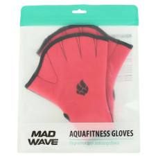 Рукавички для аквафітнесу MadWave S рожевий-чорний, код: M074603_S