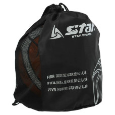 Сумка-рюкзак для м'яча Star 400х360 мм, чорний, код: BT411_BK