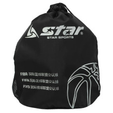 Сумка-рюкзак для м'яча Star 400х360 мм, чорний, код: BT411_BK