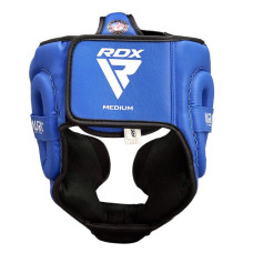 Боксерський шолом RDX Aura Plus T-17 M, синій-чорний, код: HGR-T17UB-M+