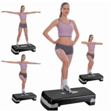 Степ-платформа EasyFit Step-B 3-ступінчаста 780х290х200 мм, чорний-сірий, код: EF-0541-EF