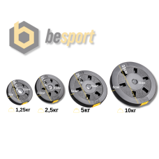 Гантелі розбірні Besport PowerPro 2х11кг, код: 00-G00000375