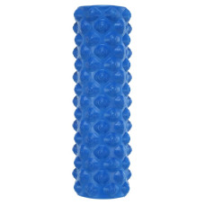 Ролер масажний циліндр (ролик мфр) FitGo Grid Rumble Roller, 450x140 мм, синій, код: FI-9395_BL
