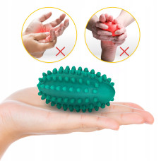 М"яч масажний огірок 4Fizjo Spike Bean 115x50 мм, зелений, код: P-5905973403320
