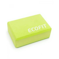 Блок для йоги Ecofit 80х150х230мм, зелений, код: К00015230