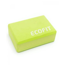 Блок для йоги Ecofit 80х150х230мм, зелений, код: К00015230