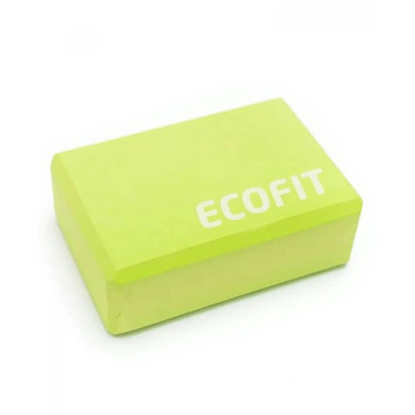 Блок для йоги Ecofit 80х150х230мм, зелений, код: К00015230
