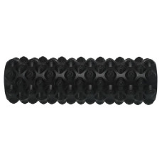 Ролер масажний циліндр (ролик мфр) FitGo Grid Rumble Roller, 450x140 мм, чорний, код: FI-9395_BK