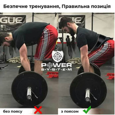 Пояс для важкої атлетики Power System Power M Black, код: PS-3100_M_Black