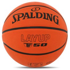 М"яч баскетбольний гумовий Spalding Layup TF-50 №7, помаранчевий, код: 84332Z
