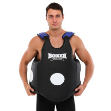 Захист корпусу (жилет) тренера Boxer чорний, код: 2039-02-S52