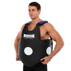 Захист корпусу (жилет) тренера Boxer чорний, код: 2039-02-S52