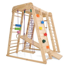 Спортивний комплекс вуличний дитячий SportBaby «Акварелька-outdoor 2» 1320х1240х1420 мм, код: Акварелька-outdoor 2